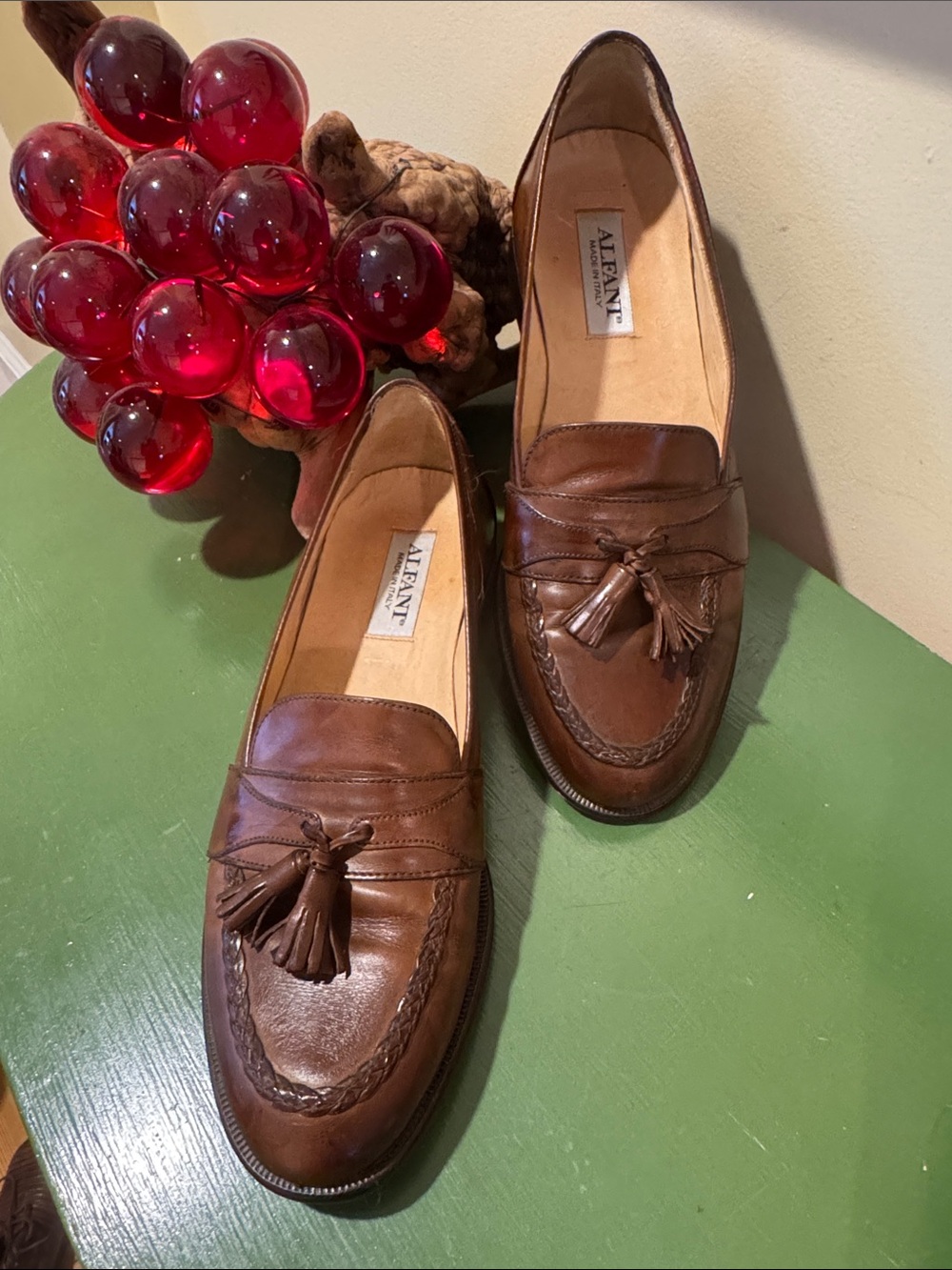 Alfani brown shoes made in Italy